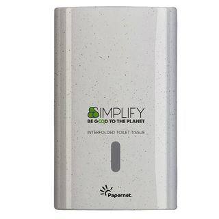 Distributore carta igenica interfogliata Simplify - 16,5 x 13,5 x 26,5 cm - whi…