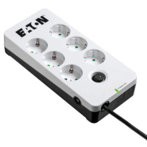 EATON PROTECTION BOX 6 DIN MULTIPRESA A PROTEZIONE SOVRATENSIONI 6 PRESE SHUKO …