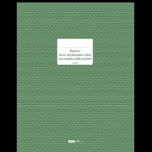 EDIPRO REGISTRO MERCE MOVIMENTATA 23 PAGINE 31X24.5 CM CONF 2 Pz.