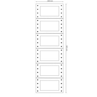Etichette adesive a modulo continuo TT956 - in carta - corsia singola - permane…