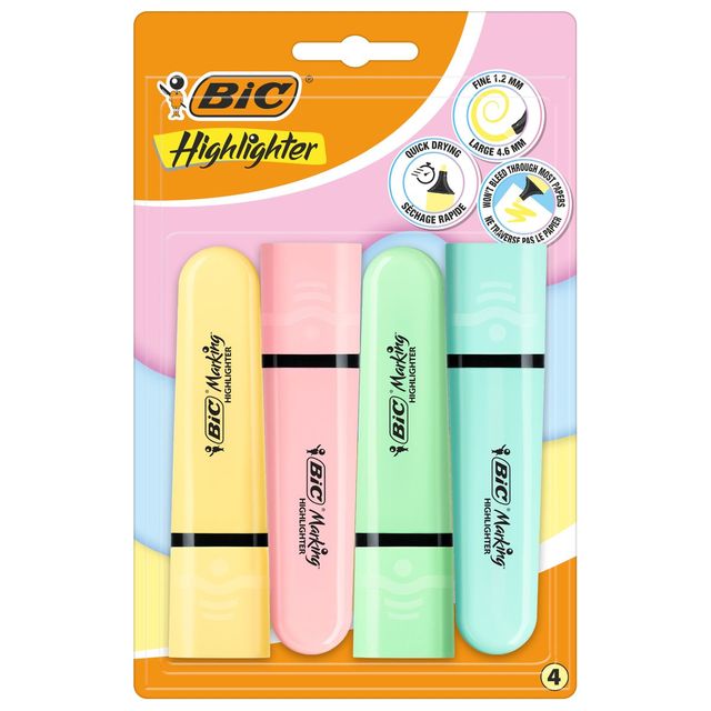 Evidenziatore Flat - punta a scalpello - tratto da 1,2mm-4,6mm - colori assorti…