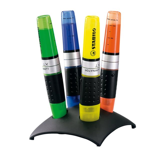 Evidenziatore Stabilo Luminator - punta a scalpello - tratto 2,0-5,0mm - set 4 …
