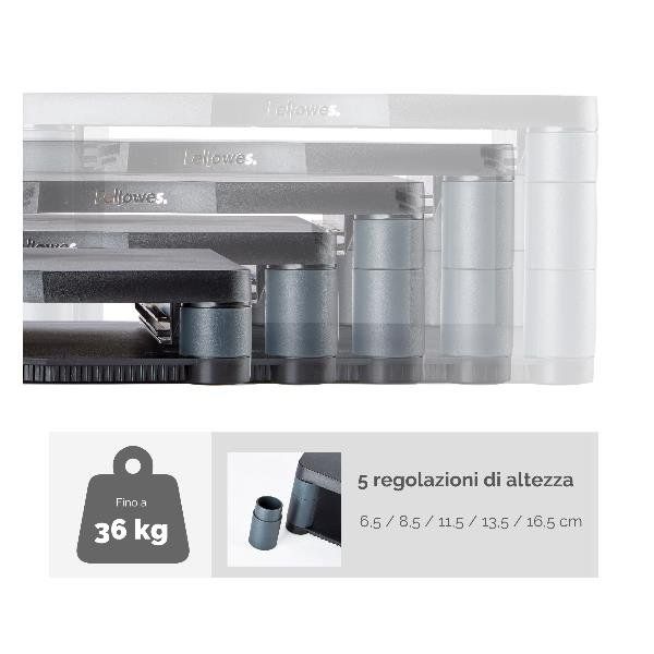 Fellowes Monitor Riser Premium - Supporto monitor - grafite