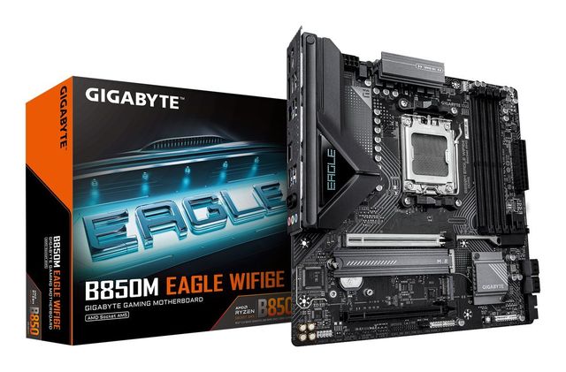 GIGABYTE B850M EAGLE WI-FI 6E AMD B850 4 x DDR5 2x M.2 4 x SataIII AM5 HDMI 2 x…