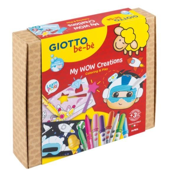 GIOTTO BEBE' KIT CREATIVO WOW CREATIONS GIOCO DI TRVESTIMENTI CON PENNARELLI E …