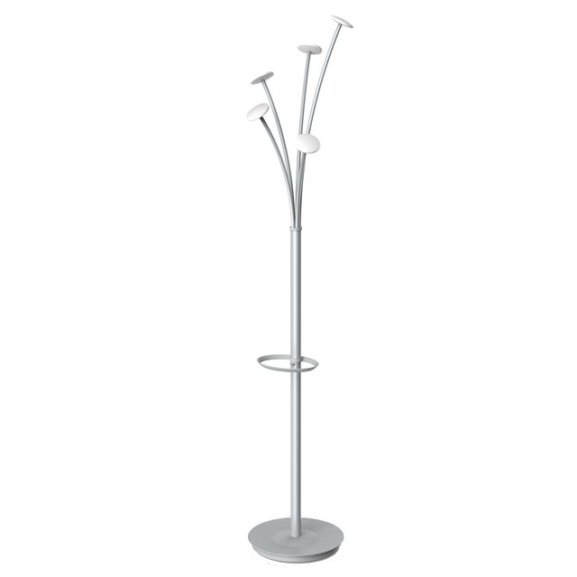 Appendiabiti - con portaombrelli - 5 posti - 187 cm - bianco - Alba