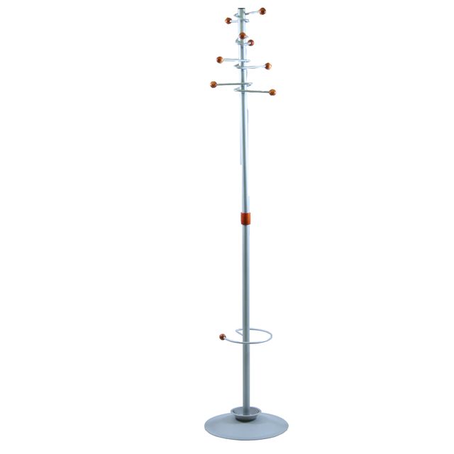 Appendiabiti Dallas - con portaombrelli - 8 posti - 180 x 40 cm - grigio - Unis…
