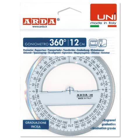 Goniometro Uni - 360gradi - 12cm - Arda
