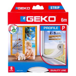 Guarnizione adesiva per isolamento STRIP - fessura 2-5 mm - 6 m - gomma - bianc…