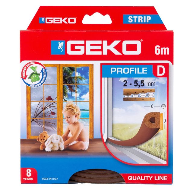 Guarnizione adesiva per isolamento STRIP - fessura 2-5,5 mm - 9 x 6 mm x 6 m - …