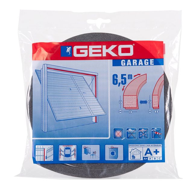 Guarnizione adesiva per isolamento garage - 17 mm x 6,5 m - resina - antracite …
