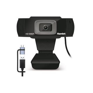 HAMLET WEBCAM CON MIC. + USB-C ADAPTER
