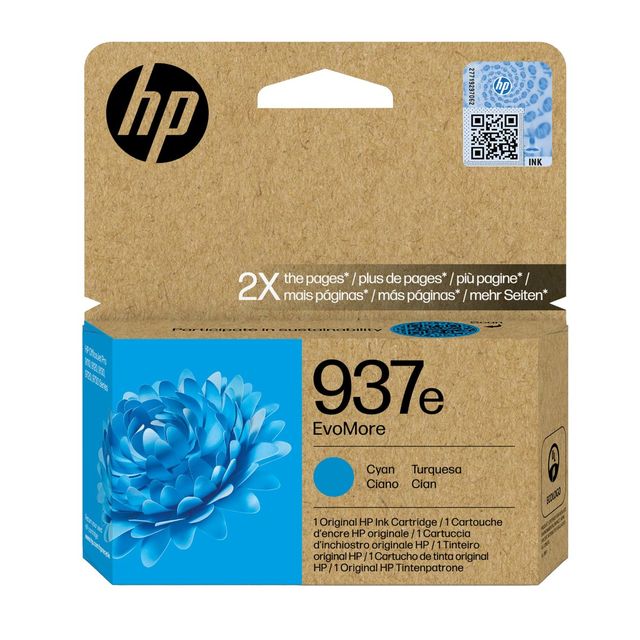 HP 937e EvoMore - 20 ml - Cyan - original - Officejet