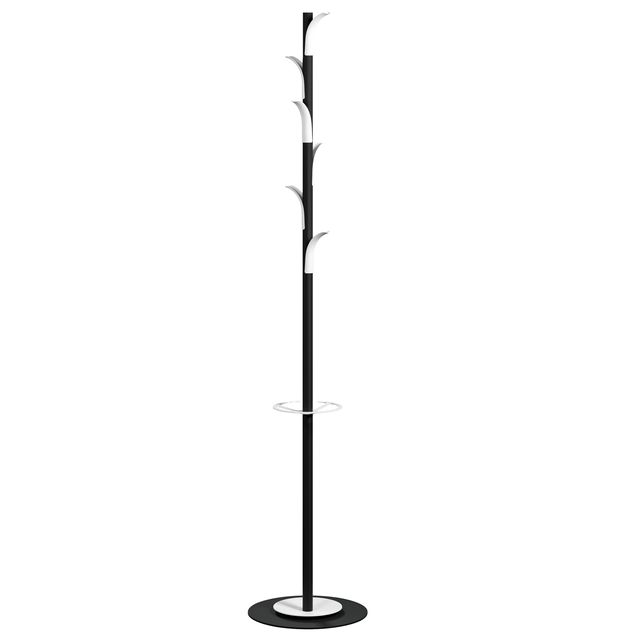 Appendiabiti a 6 posti Palm Springs - 175 x 35 x 35 cm - PPL - nero/bianco - Pa…