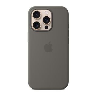 Apple - Cover per cellulare - compatibile MagSafe - silicone - Stone Grey - per…