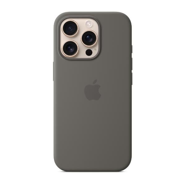 Apple - Cover per cellulare - compatibile MagSafe - silicone - Stone Grey - per…