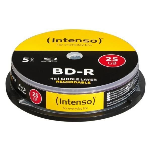 INTENSO BLU RAY BD-R - 25 GB - 2x CAMPANA 25 Pz.