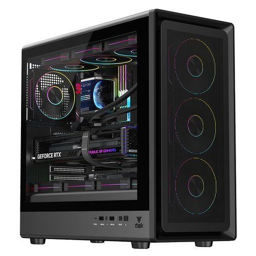ITEK CASE MESHCORE 36B GAMING TOWER ATX 4x14CM ARGB FAN 2xUSB3 TYPE-C TEMP GLAS…