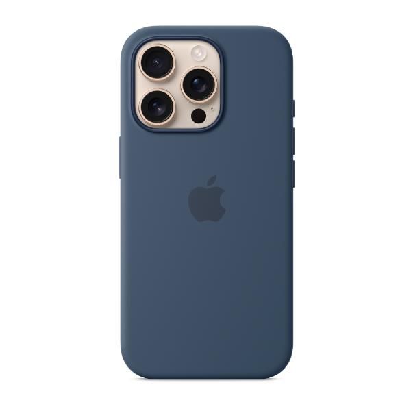 Apple - Cover per cellulare - compatibile MagSafe - silicone - denim - per iPho…