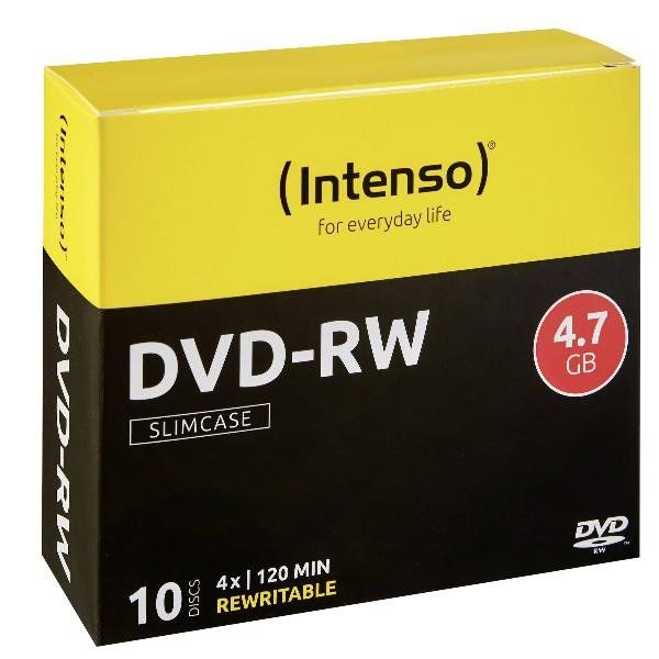 Intenso - 10 x DVD-RW - 4.7 GB 4x - Astuccio CD Slim