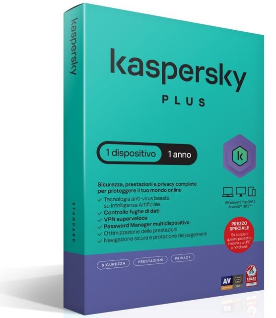 KASPERSKY SLIMBOX PLUS 1 DISPOSITIVO ATTACH