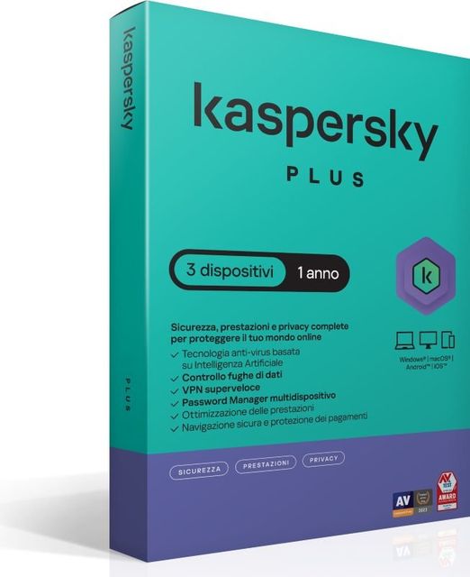 KASPERSKY SLIMBOX PLUS 1 USER 3 DEVICE 1 ANNO