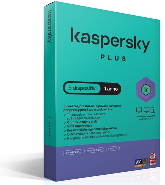 KASPERSKY SLIMBOX PLUS 1 USER 5 DEVICE 1 ANNO