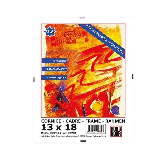 KOH-I-NOOR CORNICE A GIORNO DA MURO IN CRILEX 13X18 CM TRASPARENTE