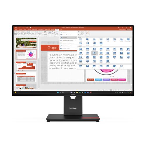 Lenovo ThinkVision T27-40, 68,6 cm (27?), 1920 x 1080 Pixel, Full HD, LED, 6 ms…