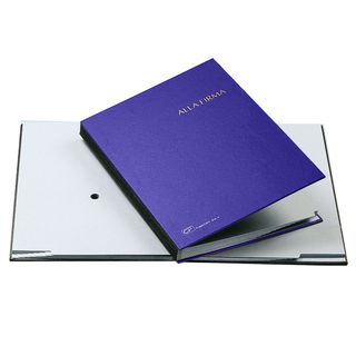 Libro firma - 14 intercalari - 24x34 cm - blu - Fraschini