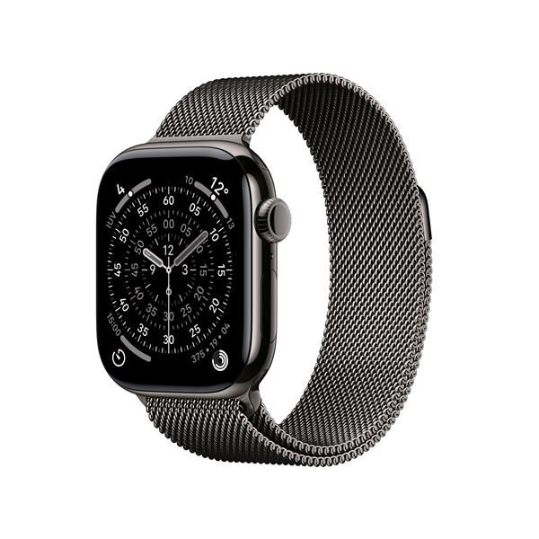 Apple Watch Series 11 GPS + Cellular 42mm Cassa Titanio Ardesia con Loop Milane…