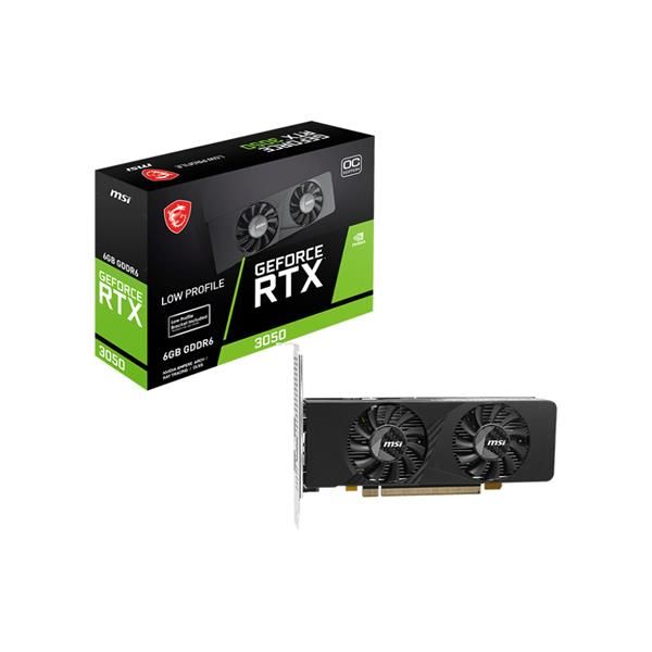 MSI GEFORCE RTX 3050 LP E 6G OC SCHEDA VIDEO NVIDIA 6 GB GDDR6 PCI Express x8 4…
