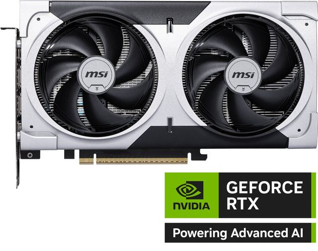 MSI GEFORCE RTX 5060 Ti 8G VENTUS 2X OC PLUS NVIDIA 8 GB GDDR7 DUAL FAN PCI Exp…