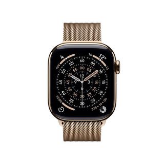 Apple Watch Series 11 GPS + Cellular 42mm Cassa Titanio Oro con Loop in maglia …