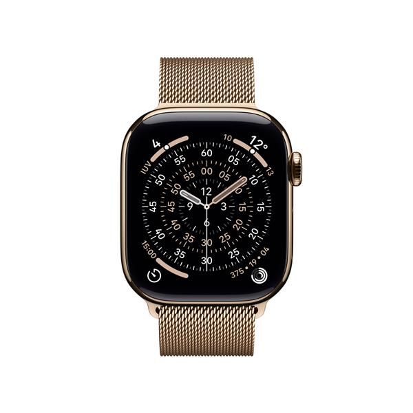 Apple Watch Series 11 GPS + Cellular 42mm Cassa Titanio Oro con Loop in maglia …