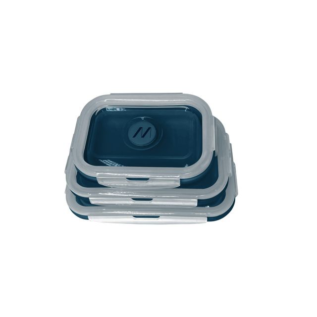 MUITOMAS 3 SET SIL LUNCH BOX BL
