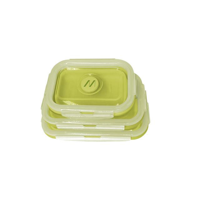 MUITOMAS 3 SET SIL LUNCH BOX GN