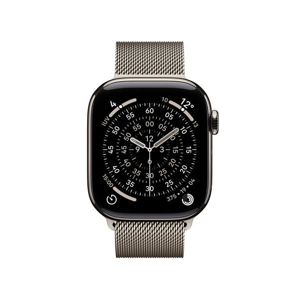 Apple Watch Series 11 GPS + Cellular 42mm Cassa Titanio con Loop in maglia Mila…