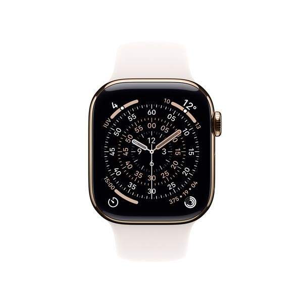 Apple Watch Series 11 GPS + Cellular 46mm Cassa Titanio Oro con Band Rosa Fard …