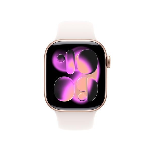 Apple Watch Series 11 GPS 42mm Cassa Alluminio Oro Rosa con Band Rosa Fard - M/…