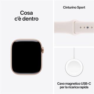 Apple Watch Series 11 GPS 42mm Cassa Alluminio Oro Rosa con Band Rosa Fard - S/…