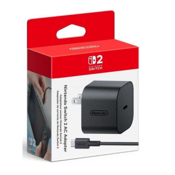 NINTENDO SWITCH 2 AC ADAPTER ALIMENTATORE ORIGINALE NERO