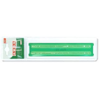 Normografo lettere e cifre Uni - 3,5mm - verde - Arda