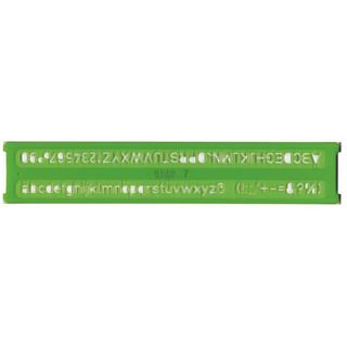 Normografo lettere e cifre Uni - 5mm - verde - Arda