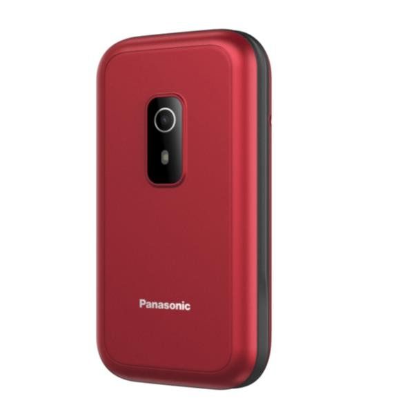 PANASONIC KX-TF600EXR 2.4" CLAMSHELL SENIOR PHONE TASTO SOS ROSSO