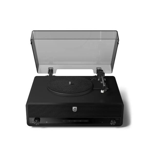 PHILIPS STEVIE GIRADISCHI BLUETOOTH RETRO' A 3 VELOCITA' ALTOPARLANTI STEREO IN…