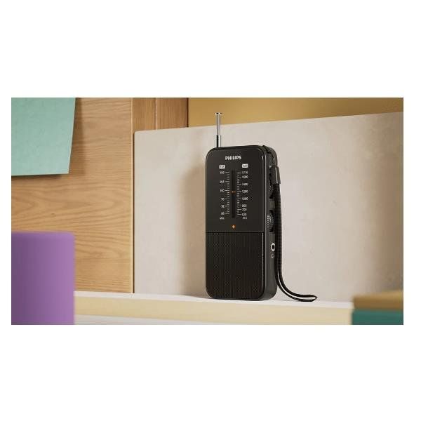 PHILIPS TAR1509 RADIO AM/FM ANALOGICA PORTATILE A BATTERIE NERO