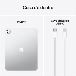 Apple iPad Pro 13ʺ Pro Wi‑Fi 1TB display nanotexture Argento, 33 cm (13ʺ), 2752…