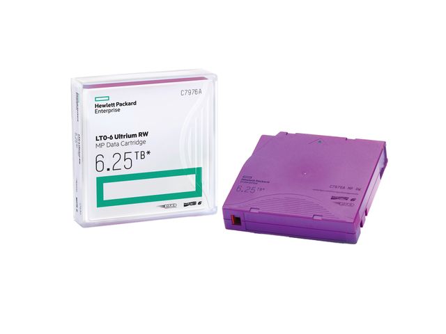 HPE RW Data Cartridge - 20 x LTO Ultrium 6 - 2.5 TB / 6.25 TB - etichette scriv…