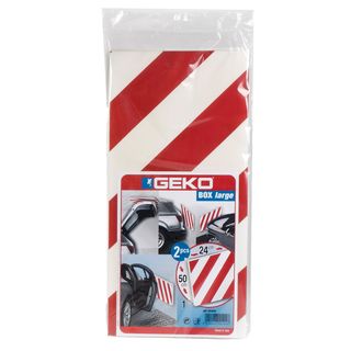 Pannello antiurto adesivo BOX - 24 x 50 cm - EPE/LDPE - bianco/rosso - Geko - c…